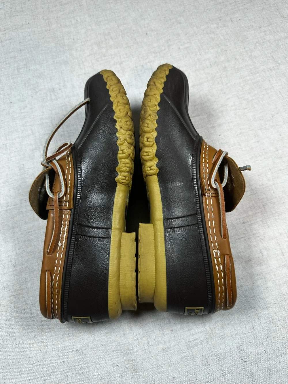 L.L. Bean Two-Tone Brown Boat Shoe Moccasin Size 8/DM